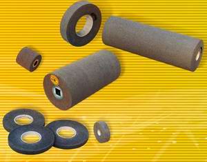 non-woven Convolute Wheels, Convolute Rollers, convolute cylinders, multi-finishing convolute wheel